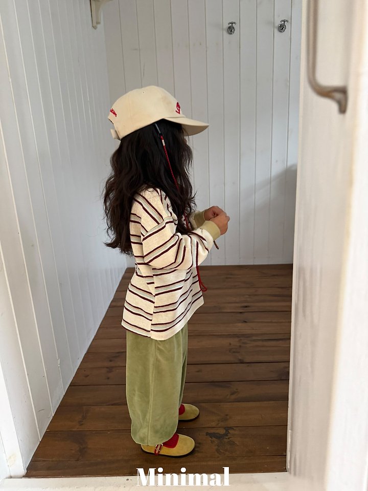Minimal - Korean Children Fashion - #kidsstore - Velour Button Jogger Pants - 10