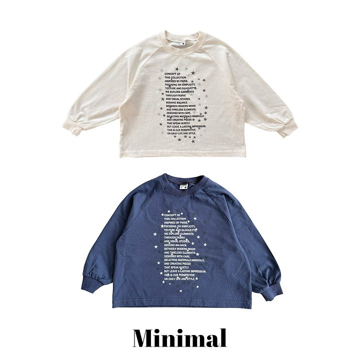 Minimal - Korean Children Fashion - #kidsstore - Star Lettering Tee