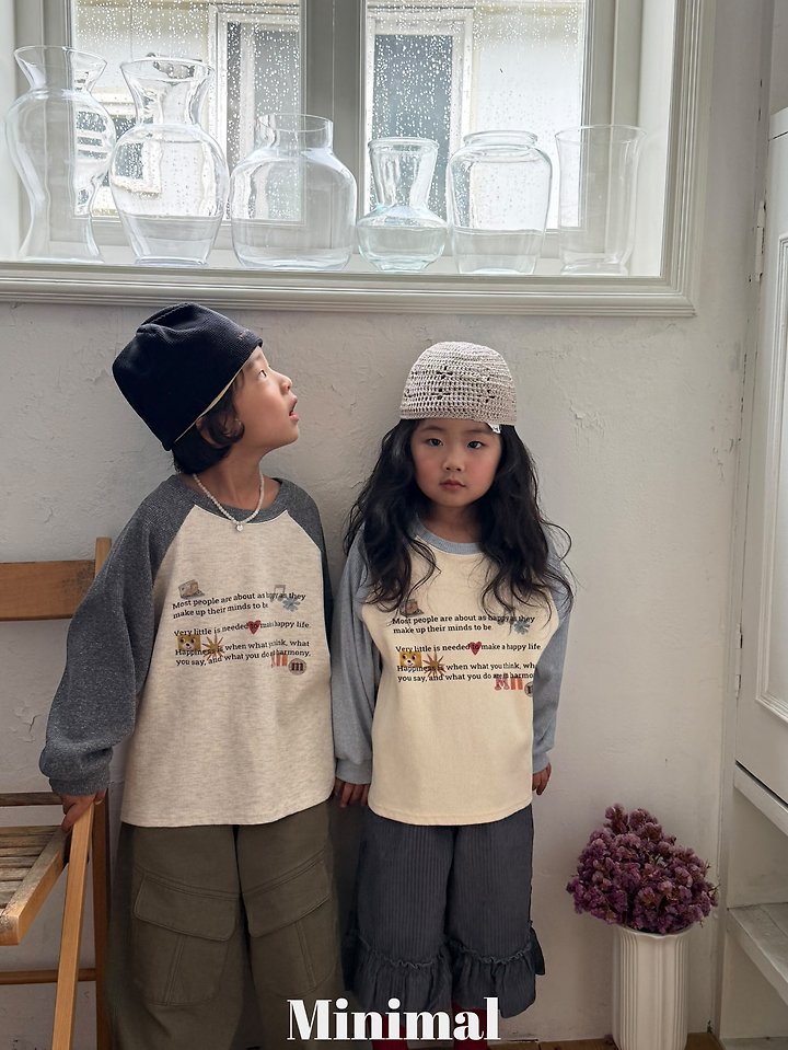 Minimal - Korean Children Fashion - #kidsstore - Printed Raglan Tee - 7
