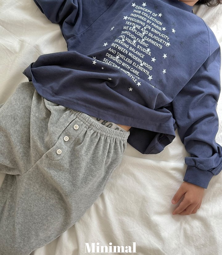 Minimal - Korean Children Fashion - #kidzfashiontrend - Velour Button Jogger Pants - 11