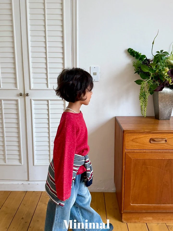 Minimal - Korean Children Fashion - #kidzfashiontrend - Ribbed Sand Denim Pants - 6