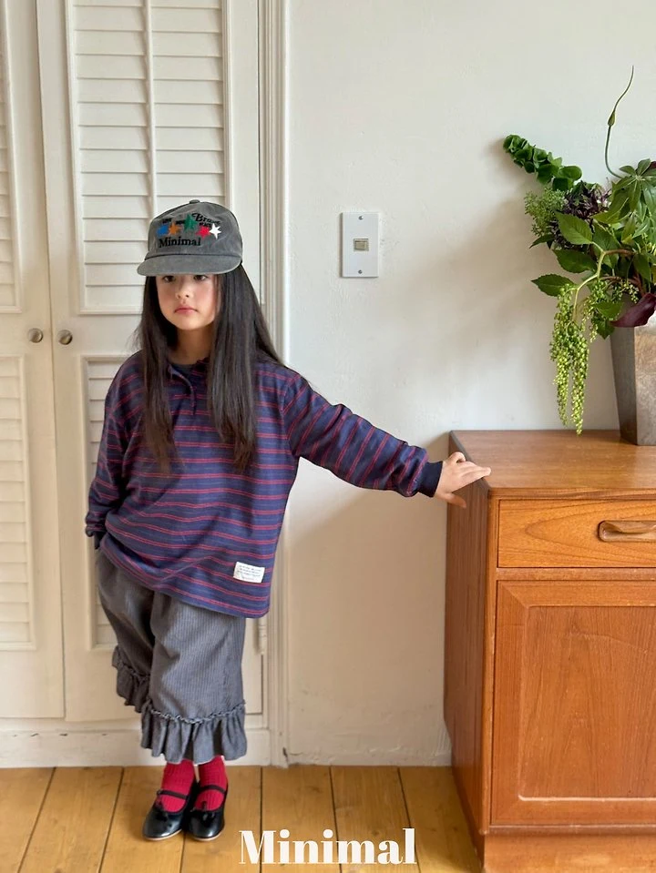 Minimal - Korean Children Fashion - #littlefashionista - Stripe Collar Tee - 6