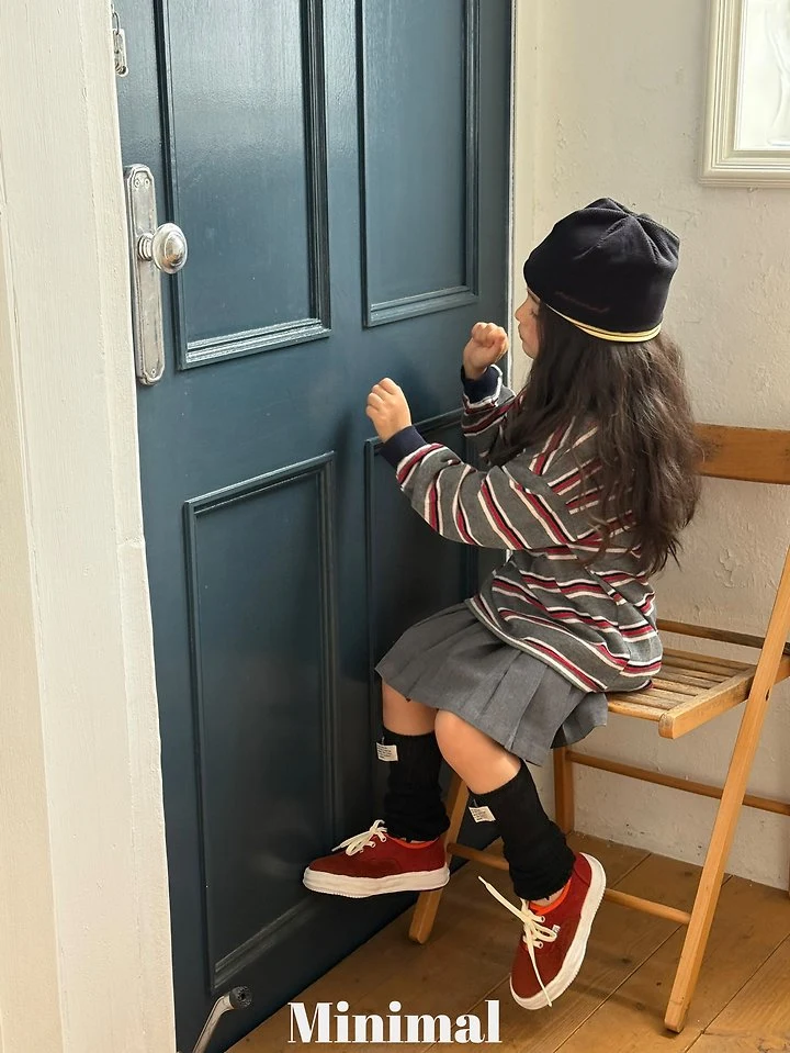 Minimal - Korean Children Fashion - #littlefashionista - Eve Contrast Stripe Tee - 5