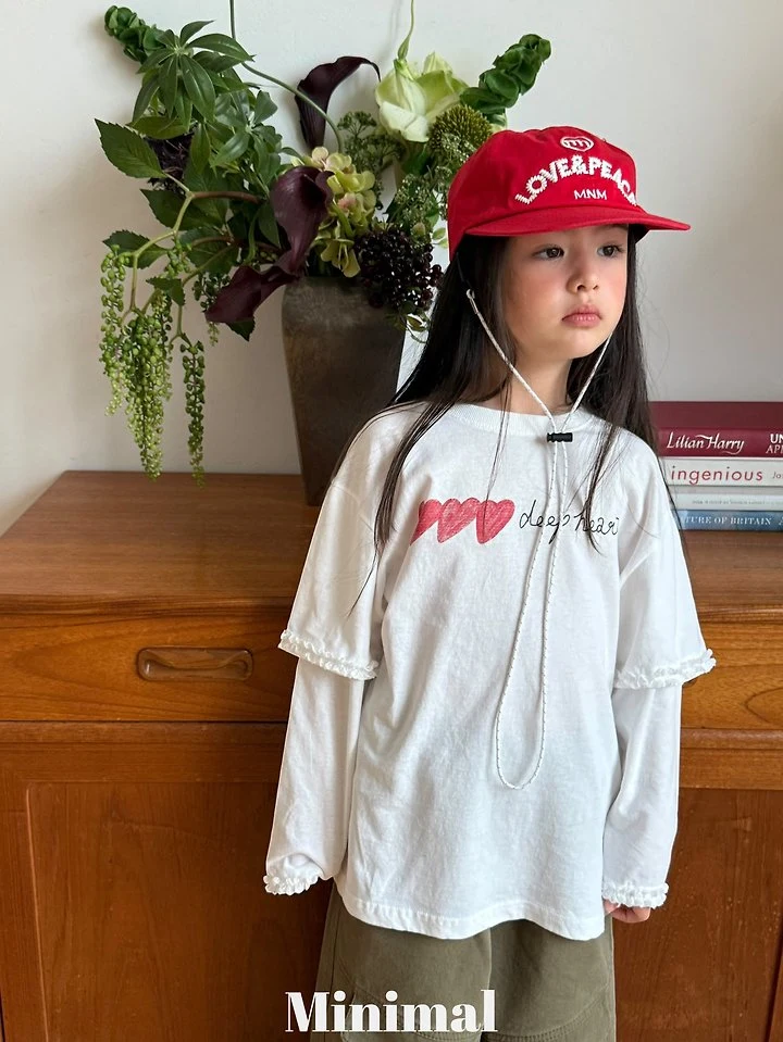 Minimal - Korean Children Fashion - #littlefashionista - Deep Heart Lace Tee - 3