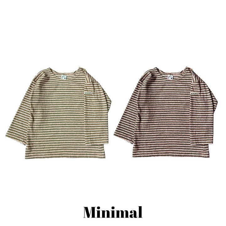 Minimal - Korean Children Fashion - #littlefashionista - Crayon Stripe Tee