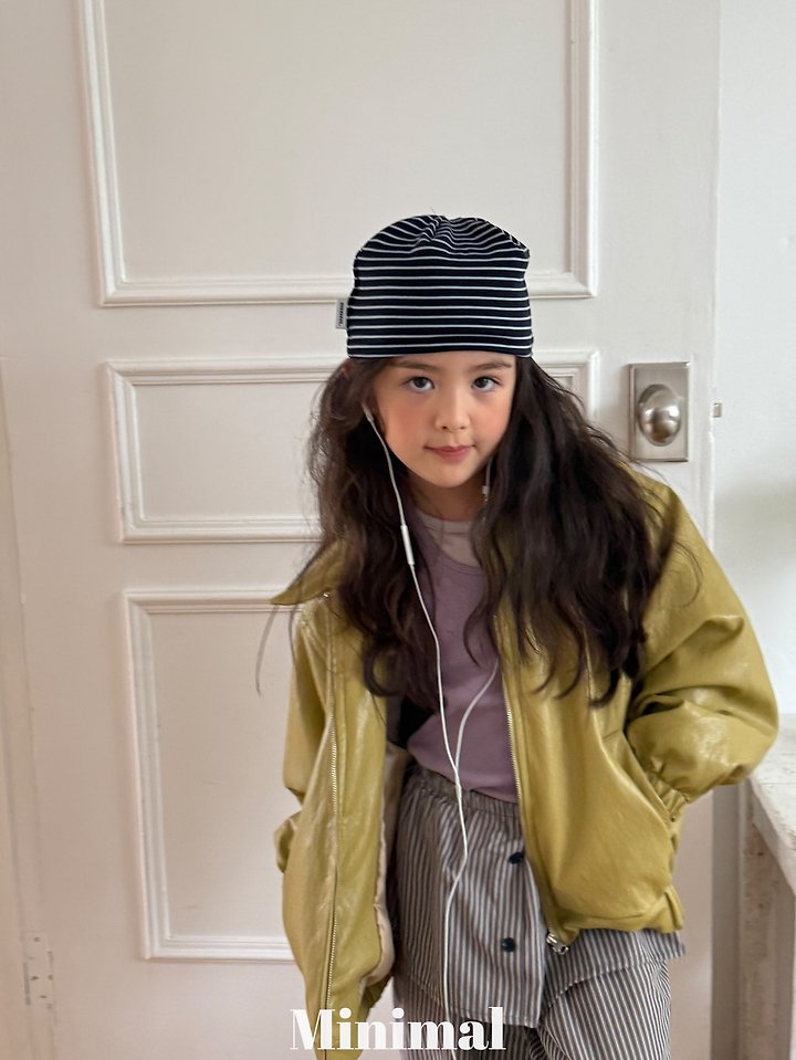 Minimal - Korean Children Fashion - #magicofchildhood - Soft Leather Zip-Up Jacket - 5