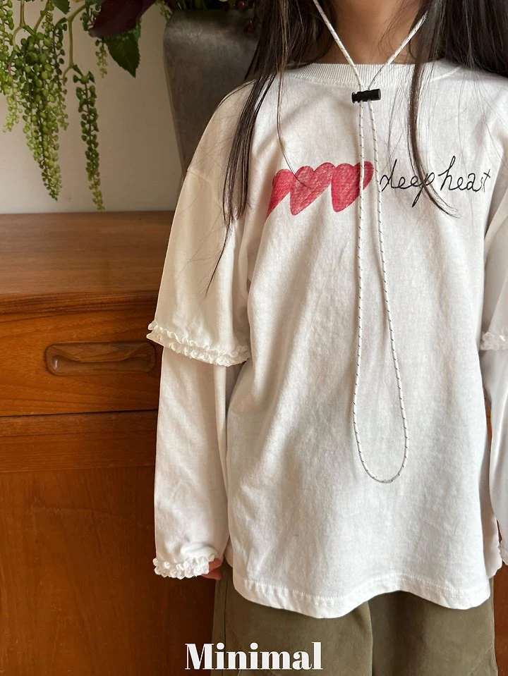 Minimal - Korean Children Fashion - #littlefashionista - Deep Heart Lace Tee - 4