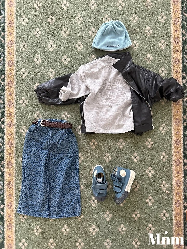 Minimal - Korean Children Fashion - #magicofchildhood - Leopard Standard Denim - 11
