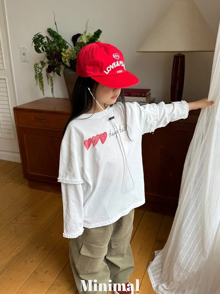 Minimal - Korean Children Fashion - #minifashionista - Deep Heart Lace Tee - 5