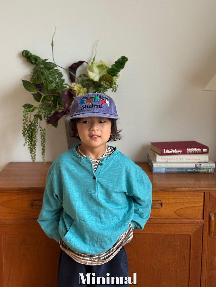 Minimal - Korean Children Fashion - #magicofchildhood - Henley Pocket Tee - 4