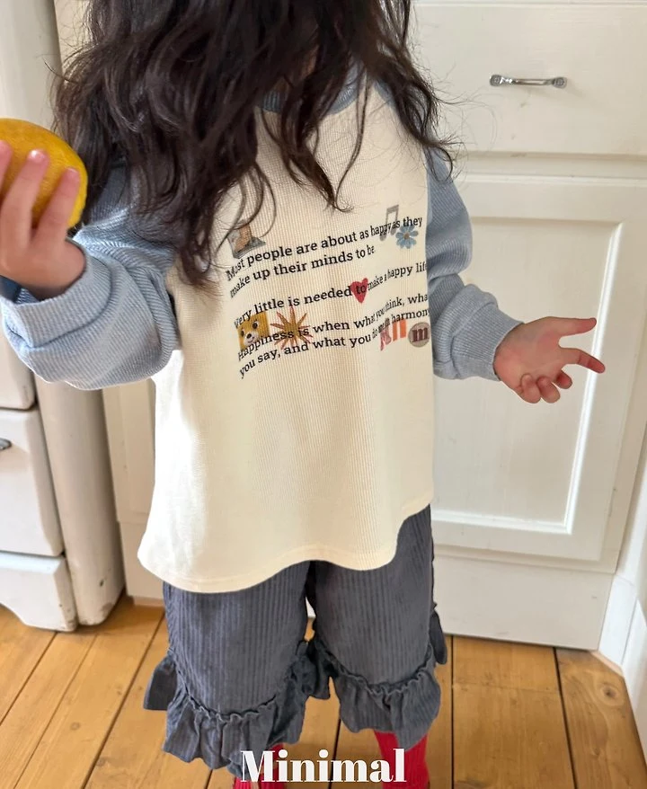 Minimal - Korean Children Fashion - #minifashionista - Printed Raglan Tee - 12