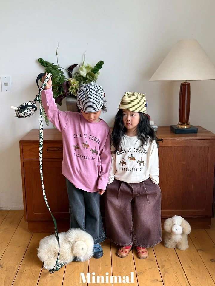 Minimal - Korean Children Fashion - #minifashionista - Ribbed Sand Denim Pants - 10