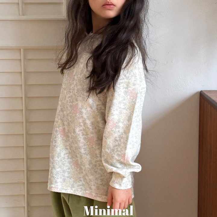 Minimal - Korean Children Fashion - #prettylittlegirls - Flower Soft Tee - 10