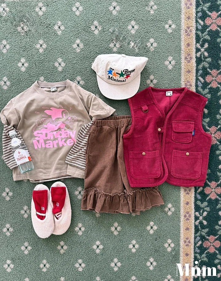 Minimal - Korean Children Fashion - #stylishchildhood - Sunday Short Sleeve Tee - 12