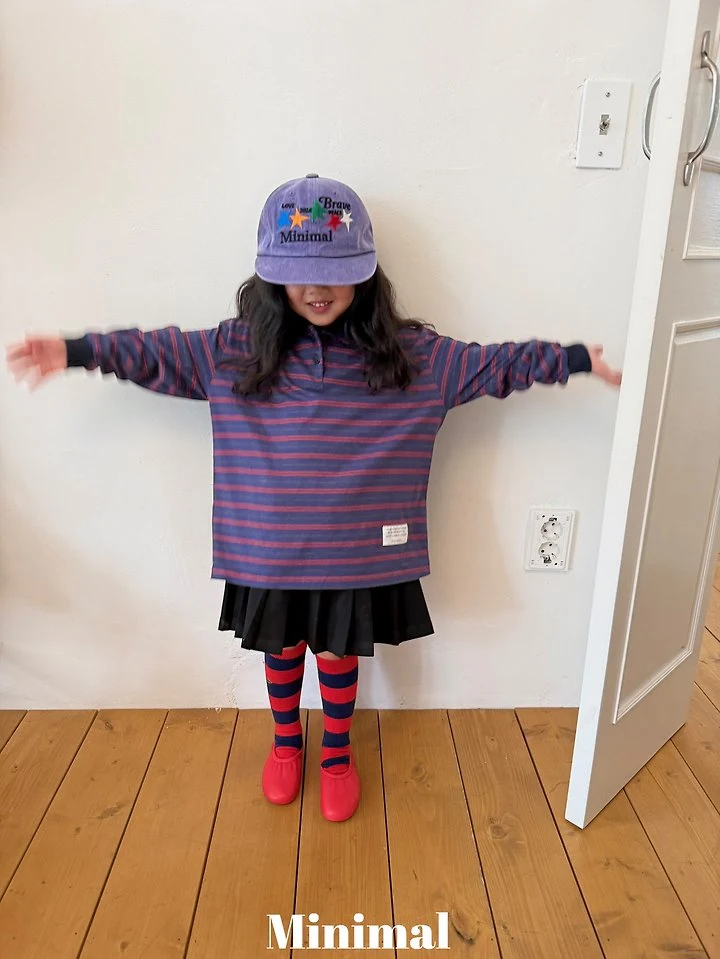 Minimal - Korean Children Fashion - #todddlerfashion - Stripe Collar Tee - 10