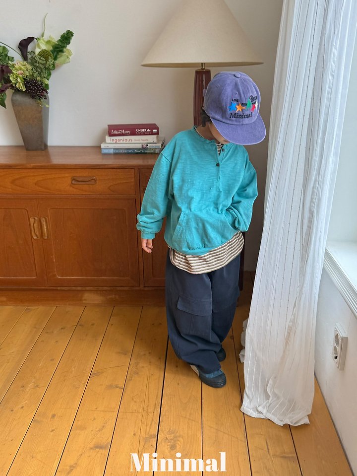 Minimal - Korean Children Fashion - #todddlerfashion - Henley Pocket Tee - 6