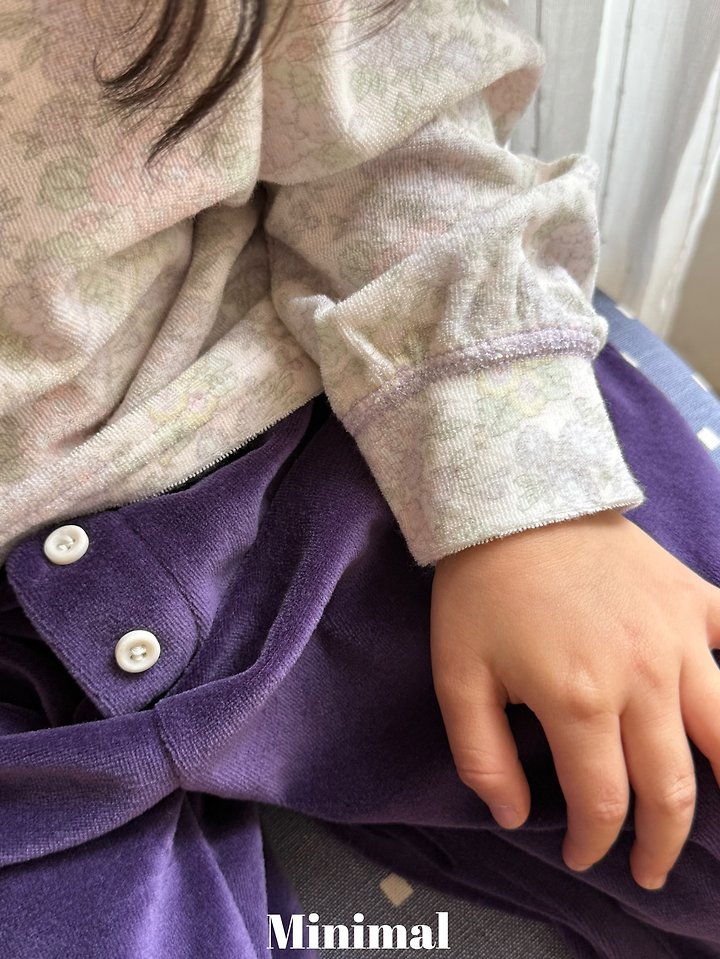 Minimal - Korean Children Fashion - #toddlerclothing - Flower Soft Tee - 12