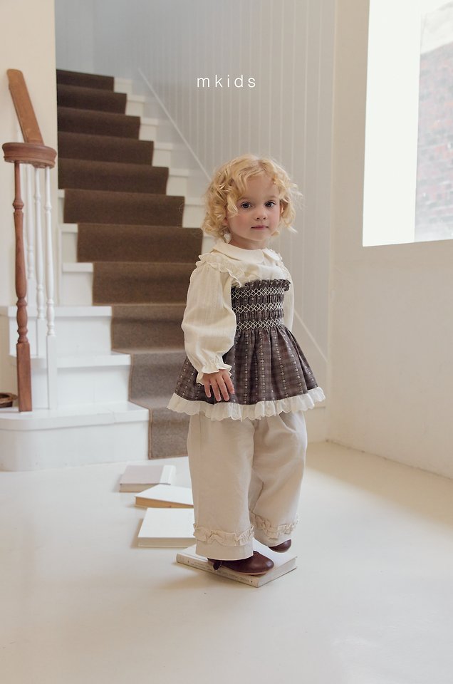 Mkids - Korean Baby Fashion - #babyfashion - Belle Smocked Blouse - 8