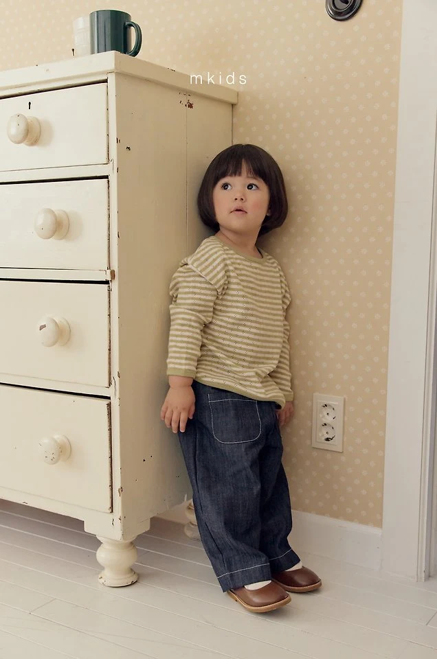 Mkids - Korean Baby Fashion - #babyfever - Bonbon Stripe Tee - 5