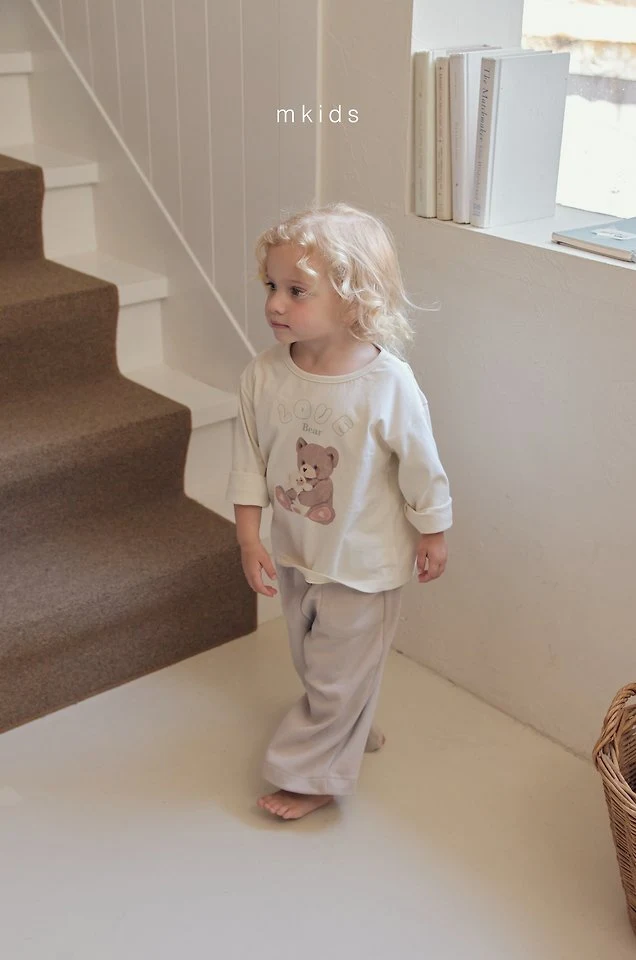 Mkids - Korean Baby Fashion - #babyoninstagram - Love Bear Tee - 2