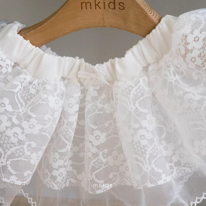 Mkids - Korean Baby Fashion - #babyootd - Mia Lace Skirt - 12
