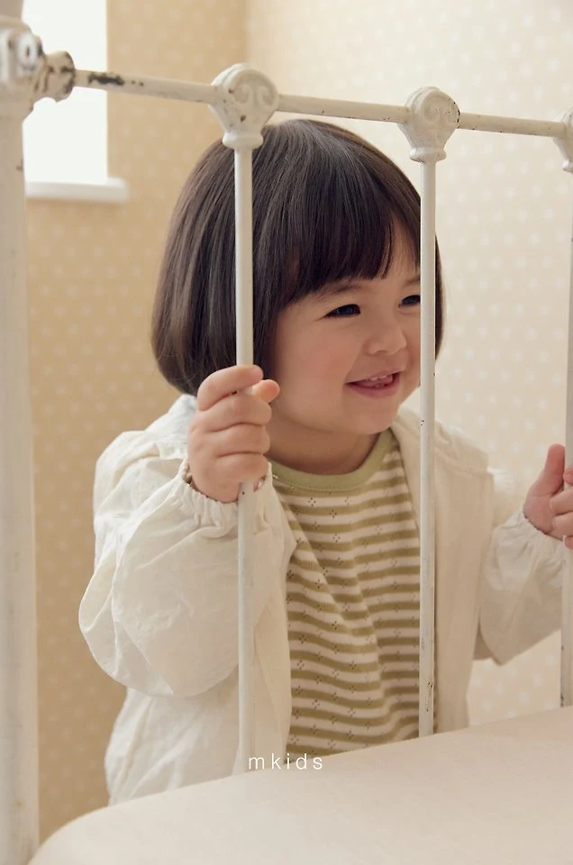 Mkids - Korean Baby Fashion - #babyootd - Bonbon Stripe Tee - 9