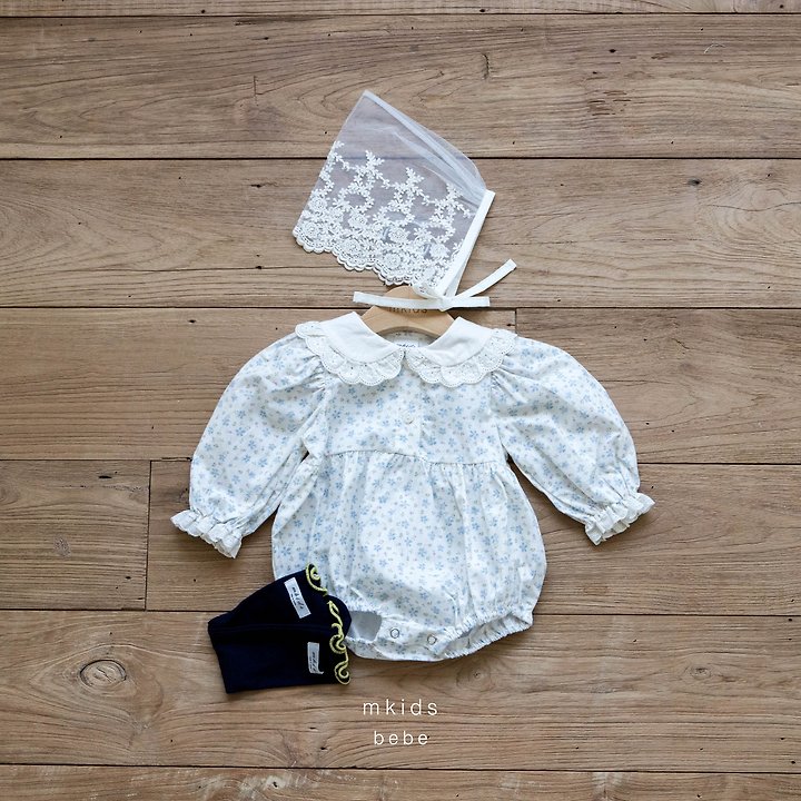 Mkids - Korean Baby Fashion - #babyoutfit - Chocolate Lace Bonnet - 11