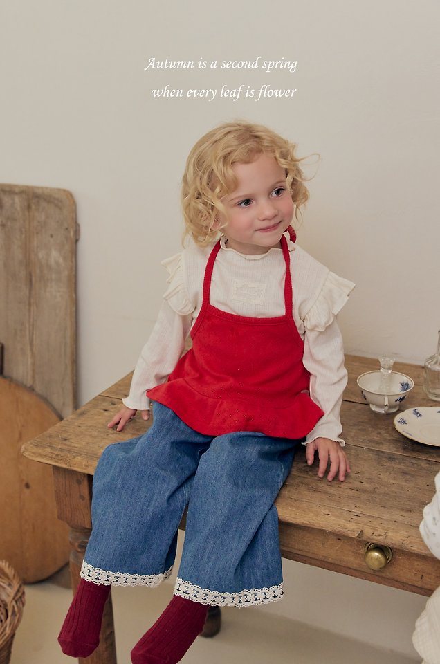 Mkids - Korean Baby Fashion - #babyoutfit - Helen Denim Pants - 3