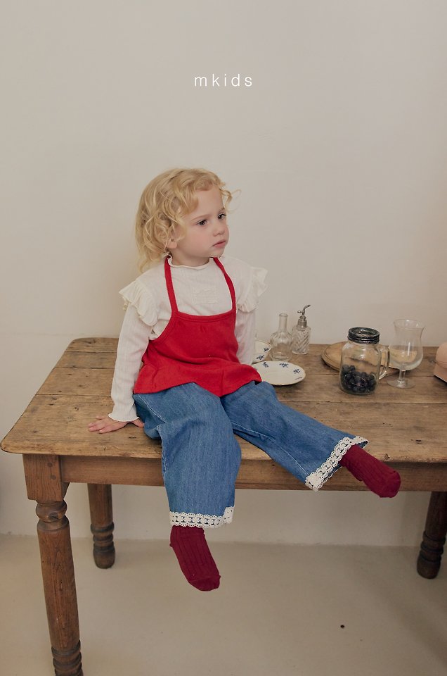 Mkids - Korean Baby Fashion - #babyoutfit - Helen Denim Pants - 4