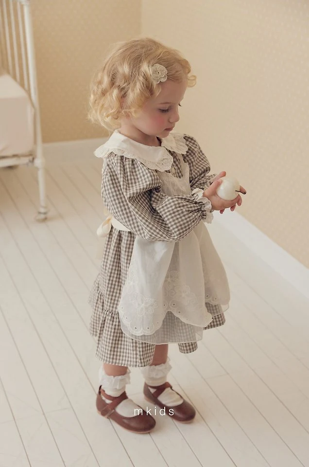 Mkids - Korean Baby Fashion - #onlinebabyboutique - Fleur Apron - 2