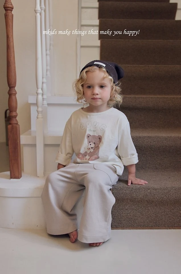 Mkids - Korean Baby Fashion - #onlinebabyboutique - Love Bear Tee - 7