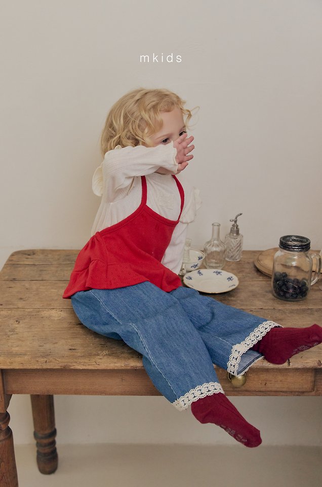 Mkids - Korean Baby Fashion - #onlinebabyboutique - Mamong Frill Tee - 2