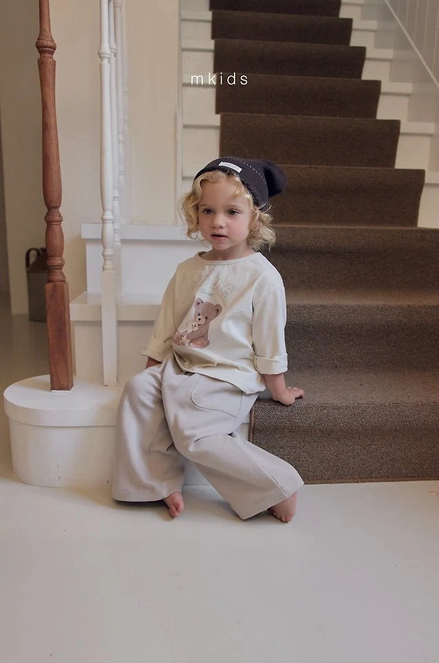Mkids - Korean Baby Fashion - #onlinebabyshop - Love Bear Tee - 8