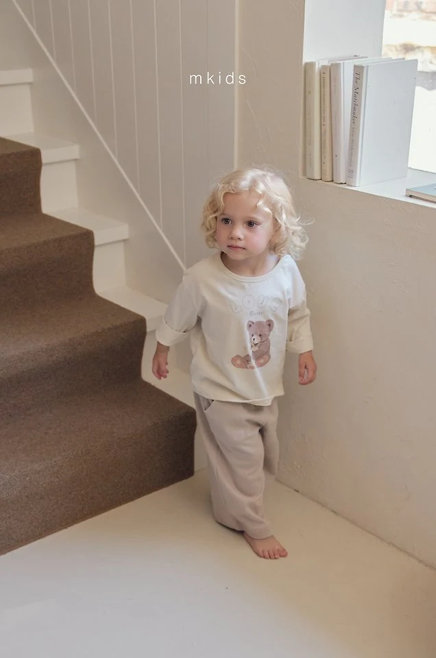 Mkids - Korean Baby Fashion - #onlinebabyshop - Natural Pants - 10