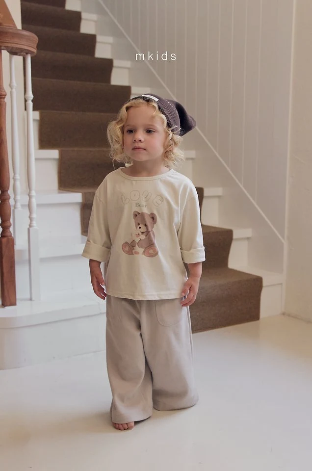 Mkids - Korean Baby Fashion - #smilingbaby - Love Bear Tee - 9