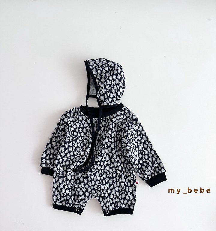 My Bebe - Korean Baby Fashion - #babyboutique - Jacquard Bodysuit (Bonnet Set) - 11