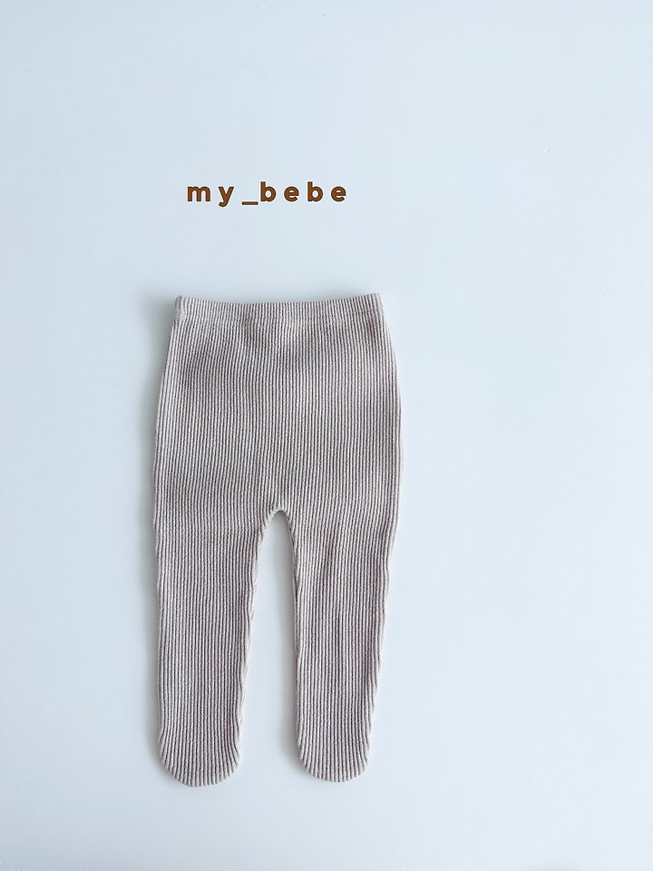My Bebe - Korean Baby Fashion - #babyboutique - Fine Rib Footed Leggings - 7