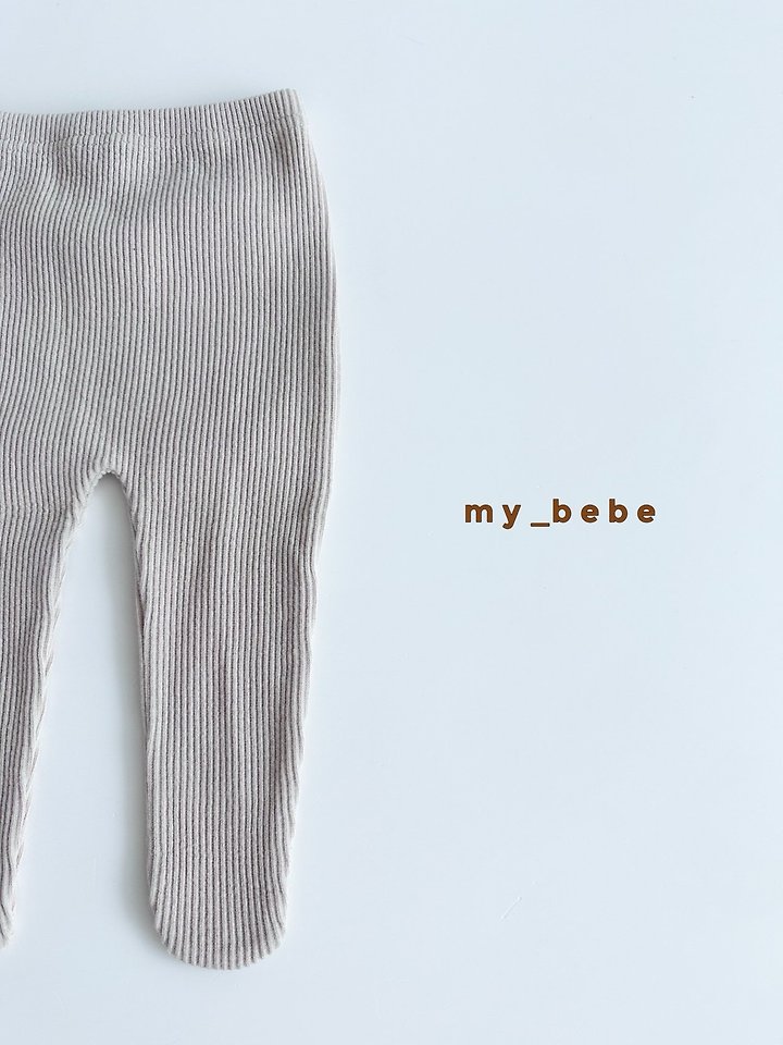 My Bebe - Korean Baby Fashion - #babyboutique - Fine Rib Footed Leggings - 8