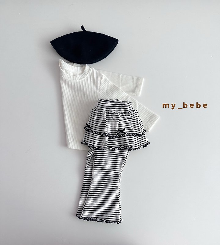 My Bebe - Korean Baby Fashion - #babyboutique - Basic Rib Long Sleeve Tee - 8