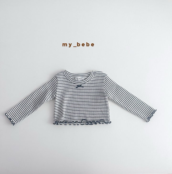 My Bebe - Korean Baby Fashion - #babyboutique - 26 Lover Crop Tee - 5