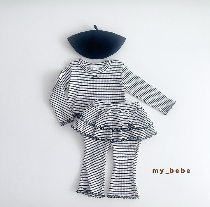 My Bebe - Korean Baby Fashion - #babyboutique - 26 Lover Crop Tee - 6