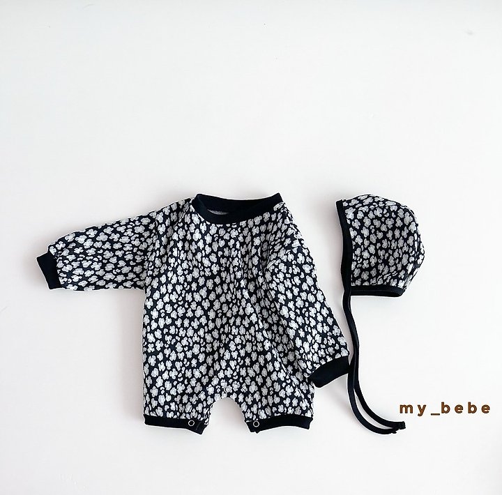 My Bebe - Korean Baby Fashion - #babyboutiqueclothing - Jacquard Bodysuit (Bonnet Set) - 12