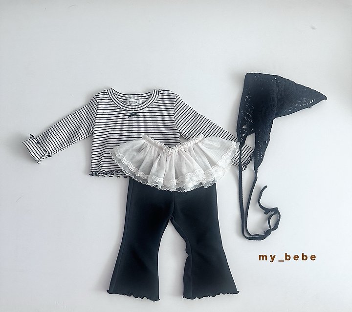 My Bebe - Korean Baby Fashion - #babyboutiqueclothing - 26 Lover Crop Tee - 7
