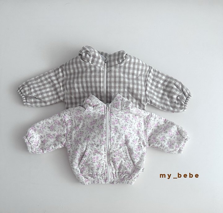 My Bebe - Korean Baby Fashion - #babyboutiqueclothing - Bonded Hood Zip-Up