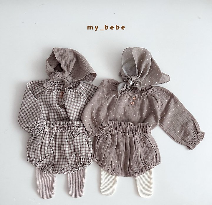 My Bebe - Korean Baby Fashion - #babyclothing - Autumn Bloomer Set - 12
