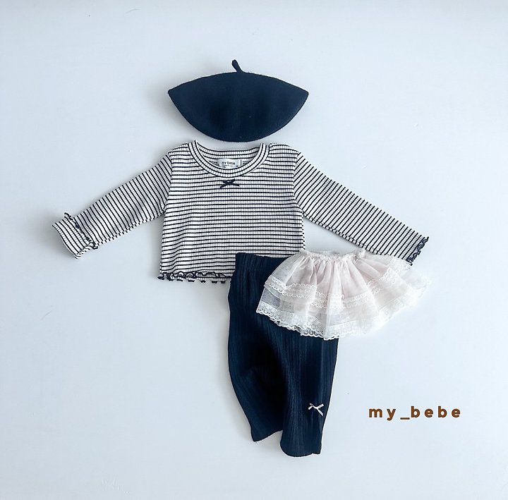 My Bebe - Korean Baby Fashion - #babyclothing - 26 Lover Crop Tee - 8