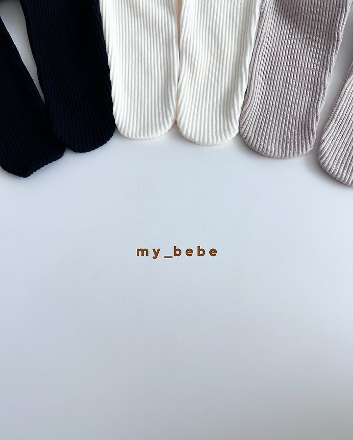 My Bebe - Korean Baby Fashion - #babyfashion - Fine Rib Footed Leggings - 11