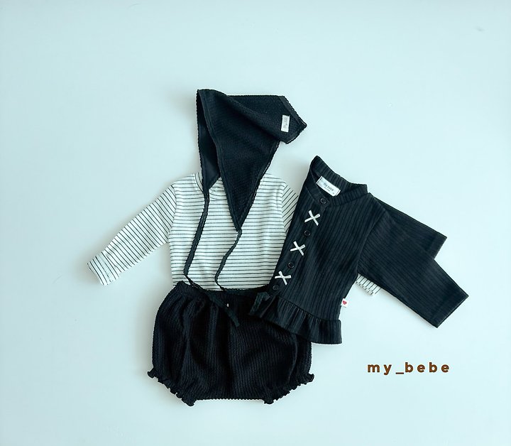 My Bebe - Korean Baby Fashion - #babyfashion - Basic Rib Long Sleeve Tee - 11