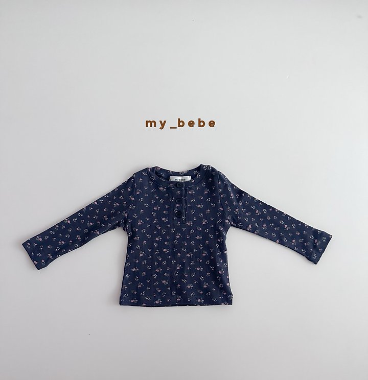 My Bebe - Korean Baby Fashion - #babyfashion - Henley Long Sleeve Tee - 10