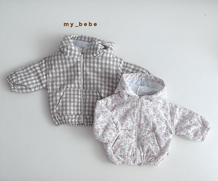 My Bebe - Korean Baby Fashion - #babyfashion - Bonded Hood Zip-Up - 3